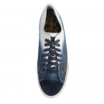 Hugo Boss Men’s Canvas Medium Blue Lace Up Sneakers US 10 EU 43