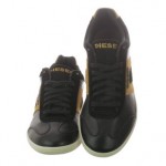 Diesel Vintagy Lounge Y00830-PR131-H5338 Black Breen Leather Casual Shoes 9 Men