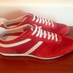 Hugo Boss Orange Mens Fashion Sneakers Bright Red Size 43 ( 9 )