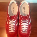 Hugo Boss Orange Mens Fashion Sneakers Bright Red Size 43 ( 9 )