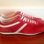Hugo Boss Orange Mens Fashion Sneakers Bright Red Size 43 ( 9 )