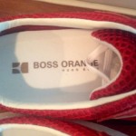 Hugo Boss Orange Mens Fashion Sneakers Bright Red Size 43 ( 9 )