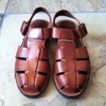 Cole Haan Leather Fishermens Sandals Brown Mens Size 9 D GUC!