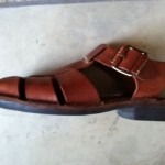 Cole Haan Leather Fishermens Sandals Brown Mens Size 9 D GUC!