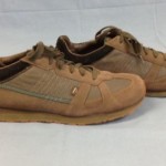 Diesel Bern Suede Vintage Inspired Lace Up Sneakers Shoes 13 Gray Green Black