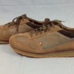 Diesel Bern Suede Vintage Inspired Lace Up Sneakers Shoes 13 Gray Green Black