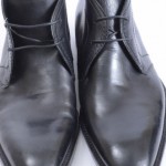 NEW Hugo Boss Clavio black 8 leather lace up dress ankle boot shoe $275 GSH993