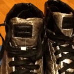 Diesel Invasion Top Mens Size 12 Silver Textile Sneakers Shoes EU 46