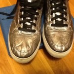 Diesel Invasion Top Mens Size 12 Silver Textile Sneakers Shoes EU 46