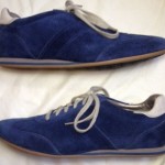 Cole Haan Navy Blue Suede Shoes Lace Up Casual Oxfords Mens Size 10B