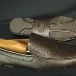 BOSS Hugo Boss Brown Leather Mens Slip On Driving Moc Loafer Size 7.5