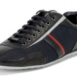 Hugo Boss Men’s Fashion Sneakers Thatoz Nylon Shoes 50227208 (13, Dark Blue)