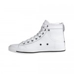 Diesel Mens Exposure I White Leather High Top Sneakers Shoes