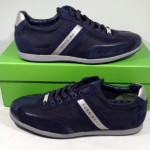 $150 Hugo Boss Men’s Fashion Shoes Streametal Navy Leather Left Size 41 Right 40