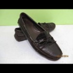 Cole Haan Brown Croc Driving Moccasins Loafers Men’s shoes Sz 8.5 D
