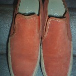 NEW MEN COLE HAAN BURNT ORANGE SUEDE GORE SIDE SLIP-ON LOAFERS SZ 11.5M