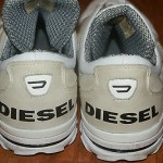 Diesel Mens Italian Tennis Shoes Size 13 White Style Impression Slip