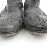 Hugo Boss Gray Boots sz 41 leather spectator chelsea ankle