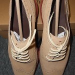 New Cole Haan Lunargrand WingTip Milkshake Suede Size 12 M