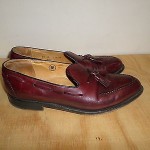 Cole Haan Men Burgundy Shoes Slip on Leather Size 8 D