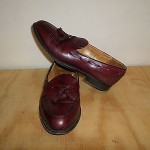 Cole Haan Men Burgundy Shoes Slip on Leather Size 8 D