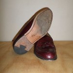 Cole Haan Men Burgundy Shoes Slip on Leather Size 8 D