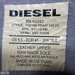 LOT OF 2 Pairs DIESEL Midtown Shoes Ankle Suede Gray Navy Blue – Men’s Size: 8.5