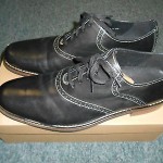 New Cole Haan Drake Perf Spt Saddle Black Size 13 M