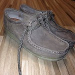 Clarks Originals Wallabee Mens 10 Taupe (Worn Once) WITH BOX