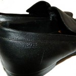 HUGO BOSS Sz 9.5 Black Leather Loafers