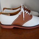 Men’s Cole Haan Berkley White/Brown Saddle Oxford Shoes Size 10 D