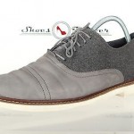 Mens COLE HAAN stylish gray leather / fabric oxfords shoes sz. 13 M GREAT!