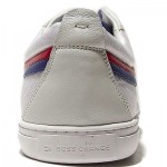 $225 HUGO BOSS White Blue Red Mens 13 46 Fashion Sneakers Shoes 12.5 47 Kicks