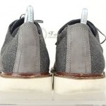 Mens COLE HAAN stylish gray leather / fabric oxfords shoes sz. 13 M GREAT!