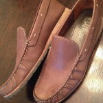 EUC Cole Haan Nike Air Brown Slip On Golf Loafer Shoes Venetian 9.5