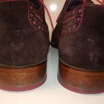COLE HAAN Suede Leather Wing tip Brown Red Mens Shoes SIZE 10M