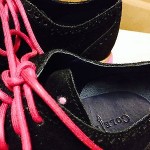 Cole Haan Unique PINK Black NEW Lunargrand Retail $248 Suede Wing Tip Shoes 9.5