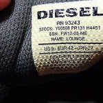!! GREAT DEAL !! Men’s Diesel Lounge Silver Birch Fashion Sneakers Size 9 Medium