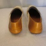 Mens Cole Haan 10 M White Brown Leather Driving Loafers Moccasin