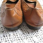 VTG Bragano Cole Haan Brown Leather Loafers Woven 7.5