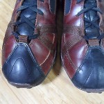 Diesel Prospect men’s size 9.5 brown and black leather high top shoes lace up