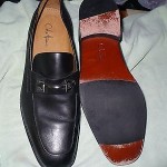 ggg COLE HAAN BLACK LEATHER LOAFERS MENS 13 M