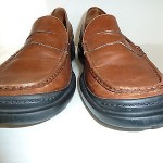 Cole Haan Country Nike Air Brown Leather Loafer Shoes Size 10 B Made In Brazil