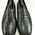 Cole Haan Men’s Loafers / Driving Mocs Black Pebbled Leather Size 10.5 W