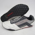 MEN DIESEL LONG TERM STEP GEAR WHITE/GREY SNEAKERS SIZE 12 US Y00738-P0066-H4846