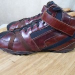 Diesel Prospect men’s size 9.5 brown and black leather high top shoes lace up