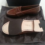 Cole Haan Mens Bowman Brown Saddle Tan Business Casual Penny Loafers Shoes 9.5 D
