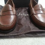 Cole Haan Mens Bowman Brown Saddle Tan Business Casual Penny Loafers Shoes 9.5 D