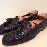 Men’s bragano Italy cole haan woven tassel loafers shoes 10 narrow
