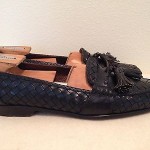 Men’s bragano Italy cole haan woven tassel loafers shoes 10 narrow